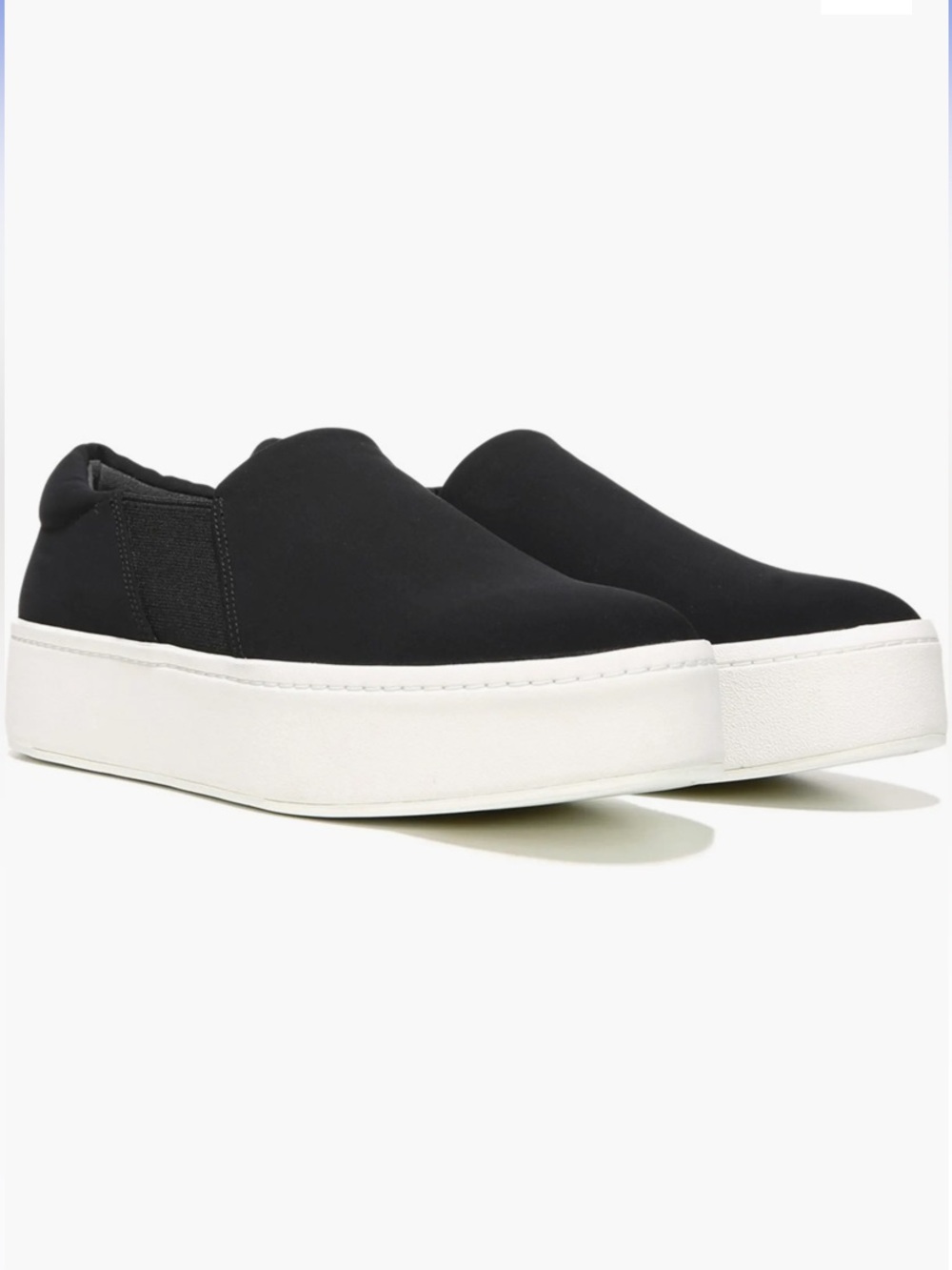 Vince Women’s Warren Platform Slip On Sneakers in Black Size 7